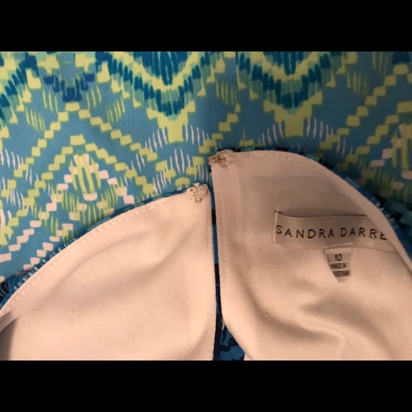 Sandra Darren Maxi Blue, Teal, Green Dress 👗 - Picture 11 of 13